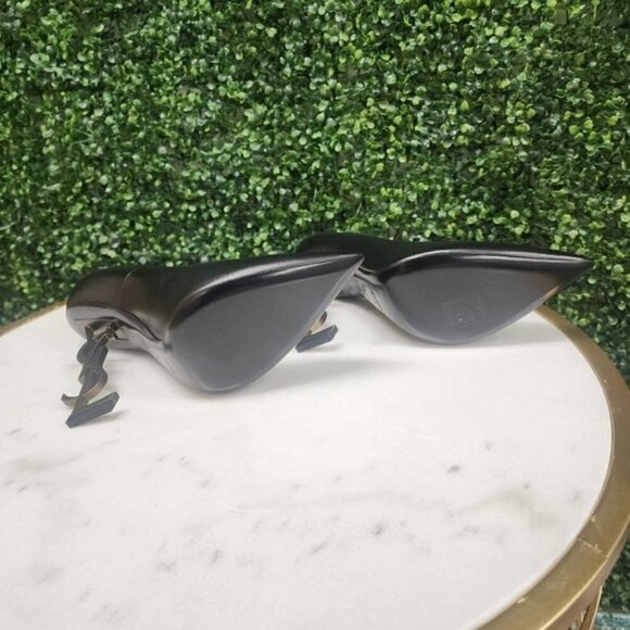 YSL Saint Laurent OPYUM PUMPS LEATHER 110 Heel Gold Rare - Picture 12 of 12